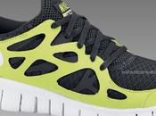 Nike Free Run+2 Black/Vibrant Yellow dispo