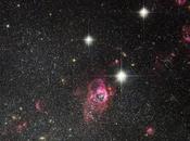 Panorama galaxie naine Holmberg réalisé Hubble