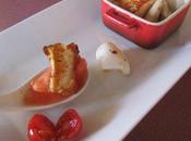 Choucroute poisson, sorbet tomate-cardamome, calamar plancha