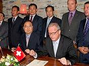 ville chinoise d'Ordos Crans-Montana signent pacte d'amitié