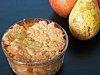 Crumble poire, pomme, noisette miel