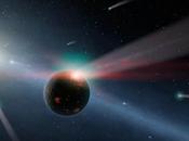 Bombardement massif comètes dans jeune système Corvi