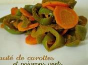 Sauté carottes poivrons verts, tandoori