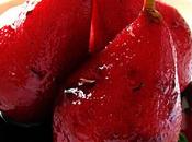 Poires pochées, sirop rouge rooibos n°25