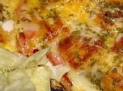 Omelette croûtons lardons Tortilla francesa picatostes taquitos bacón