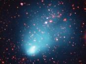 Collision d’amas galaxies milliards d’années-lumière