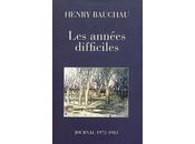 Henry Bauchau années difficiles (Journal, 1972-1983)