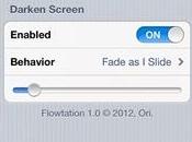 Flowtation, balayer l’écran votre iphone vers lorsque vous ouvrez Centre Notifications.