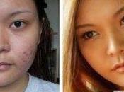maquillage avant/aprés chez chinoises