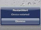 Cydia: Soyez avertit d’un redémarrage votre iDevice avec RestartAlert