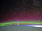 Aurores australes filmées bord d’ISS