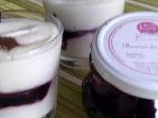 Mousse fromage blanc cassis