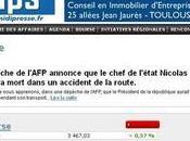 Nicolas Sarkozy mort site Midi Presse piraté
