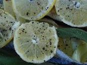 Maquereaux four, citron garniture aromatique