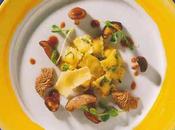 Raviolis mascarpone avec épinards, chanterelles parmesan