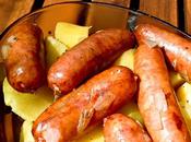 Pommes terre diots Savoie Potatoes with Savoy Diot Sausages