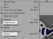 Astuce sauvegarder exporter photo avec Gimp