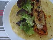 Tortilla poulet croustillant legumes mexicaine