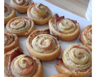Escargots feuilletés au jambon et boursin