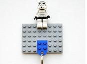 Réalisez porte-clé mural LEGO