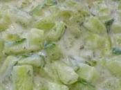 Salade concombres yaourt, citron persil
