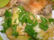 Kbab algérois poulet (Poulet frites sauce blanche)