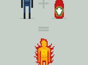 Pixel affiches Heinz parodient Marvel