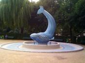 Addresses, fountain garden Fontaine Baleine Bleue Square Saint Eloi Paris