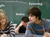 bataille entre Apple Samsung résumée image (humour)