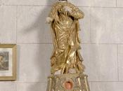 statue saint portant l'équerre compas Soleilhas (04)