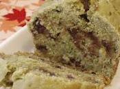 Cake concombre, pépites chocolat vert matcha