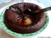 Clafoutis chocolat noisette poires
