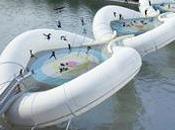 Pont-trampoline pour traverser Seine
