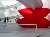 coussins rouge Geraldo Zamproni l'AIOP New-York Installation