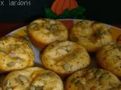 Muffins potiron lardons