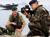 Photo jour Royal Marine britannique marsouin français cours l'exercice Corsican Lion