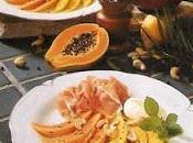 Jambon Parme, mangue papaye