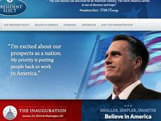 Mitt Romney diffuse erreur site internet victoire