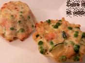 Petits gâteaux Coquillettes saumon légumes