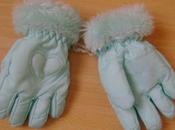 Superbes gants bleus fille