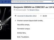 Concert Benjamin Siksou décembre