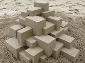 châteaux sable géométriques