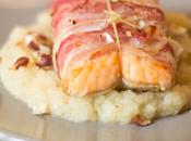 Roti saumon purée cèleri croustillante repas fêtes