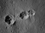Lune l’image incroyable cratères placés étonnamment côté autres