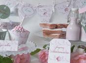 jolis imprimés pour sweet tables comme Rose