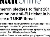 Grande-Bretagne David Cameron clairement eurosceptique pour 2015