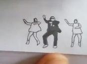 dessine Flipbook clip Gangnam Style