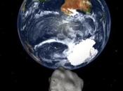 L’astéroïde passer entre Terre satellites géostationnaires