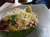 Quand partenaires cuisinent bien ensemble Salade crabe dans avocat