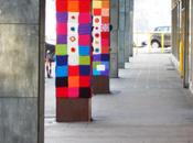 Clic-clac 3*23- Yarn bombing Liège
